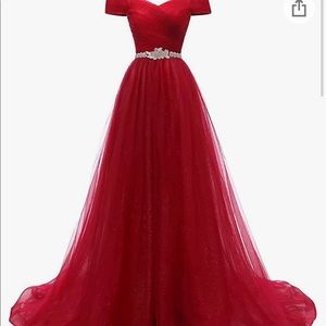 Red Ball Gown